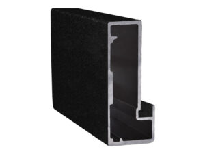 Профиль алюминиевый для рамочных фасадов Z-4 черный муар (L-6000) 117081