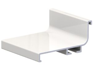 Профиль в нижнюю базу L-образн, белый мат. 9016 1 метр  АВД-4464 1342