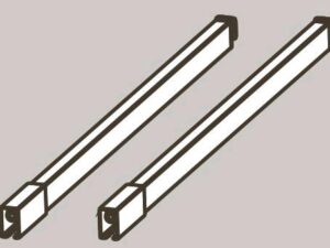 Комплект рейлингов 400мм DTC Dragon Box серый (M0104S400, E18) 0015502