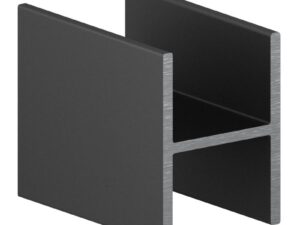 Профиль соединительный АВД-0813 (делитель) черный глянец RAL9005 1метр. 1389