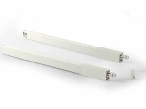 Рейлинги Firmax длина 350 мм, квадратные верхние для ящика Newline, белые FRM0937.07/RL