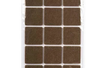 Подпятник фетровый 35*35 мм коричневый (на листе-18) 091014