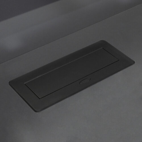 Выдвижной удлинитель NOVA, 3 розетки, черный, AKS 78893