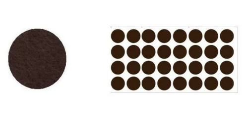 Подпятник фетровый круглый  d=18 мм коричневый (на листе-50) 0910126