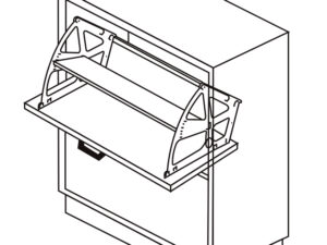 Комплект боковин ( однорядный) для обувного шкафа TA02.0003.05.013