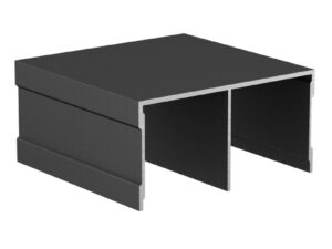 Направляющая верх АВД-0702 Ral 9005 черный матовый 1 метр 1565