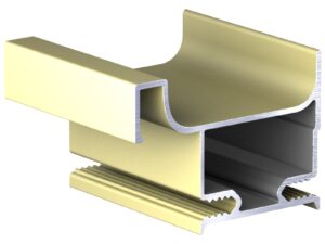 Профиль вертикальный боковой, золото АВД-4463 1 метр 1613 (кратно 3 метр) 1909
