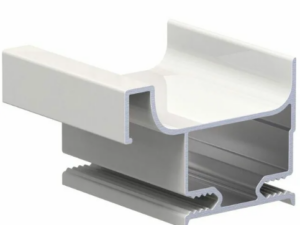 Профиль вертикальный боковой, белый мат. 9016, АВД-4463 1 метр 1330 ( кратно 3 метрам)