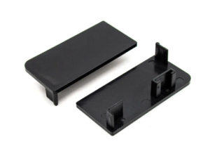 Комплект черных закрытых заглушек для С-образного профиля (2 шт.)  2185