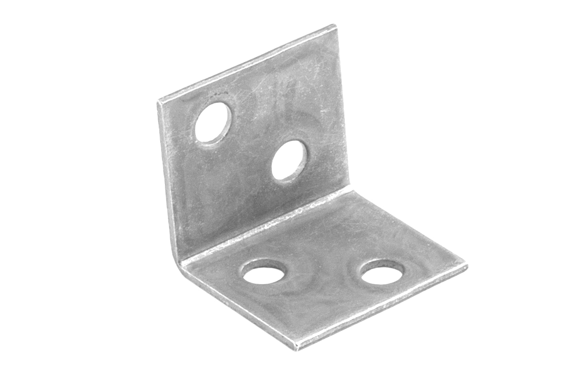 Уголок металлический FSC-01 23х23х25 (1,2), белый цинк (уп/100шт) AKS 86718