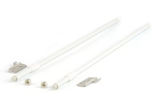 Рейлинг продольный Firmax глубина 450 мм белый, (2 рейлинга + 2 крепления) FRM0355.07/RL