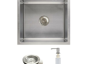 Мойка н/сталь, квадратная одночаш, 500*500мм, сатин, PVD покрыт. врезн на/вровень 3,2 106640