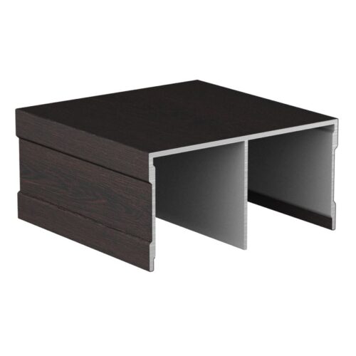 Направляющая верх АВД-0702 венге тёмный 1 метр 1576