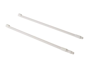 Рейлинги Firmax длина 350 мм, круглые верхние для ящика Newline, белые FRM0936.07/RL