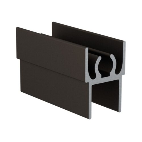 Профиль горизонтальный верх АВД-0607 коньяк анод 1 метр 1594