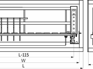 Выдвижная корзина-сушка 900 FLAT LINE нерж.сталь, хром AKS 95551