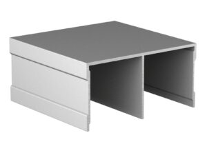 Направляющая верх АВД-0702 Ral 9016 белый мат 1 метр 1356