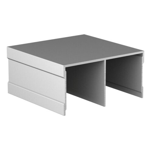 Направляющая верх АВД-0702 Ral 9016 белый мат 1 метр 1356