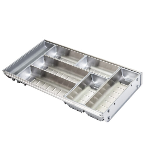 Вкладыш 30/550 шуфлядный металлический Organizer нержавеющая сталь (523*280*65) AKS 64590