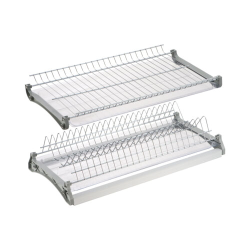 Посудосушитель двухуровневый нержавеющая сталь 400мм 1208