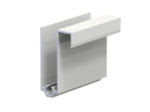 SLIM Профиль горизонтальный низ АВД-4872 белый мат. RAL 9016 1 метр 1357