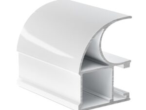 Профиль вертикальный асимметричный АВД-0575 белый глянец 9016 5,4 метра 1388