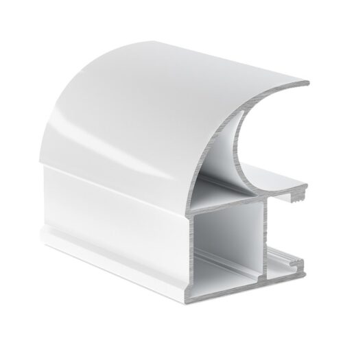 Профиль вертикальный асимметричный АВД-0575 белый глянец 9016 5,4 метра 1388