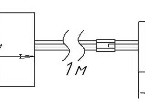 Выключатель бесконтактный на преграду, накладной, плоский, 12/24V, 60W/100W, белый, AKS 85338