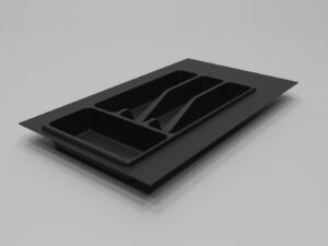 Лоток для столовых приборов в базу 300 мм, Черный Lt.300.bl	3146