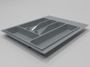 Лоток для столовых приборов в базу 450 мм, Темно-серый 773522