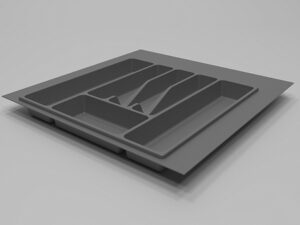 Лоток для столовых приборов в базу 500 мм, Темно-серый Lt.0500.dgr 773524