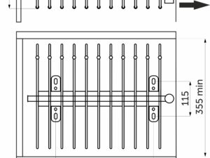 Выдвижная вешалка для брюк крепл.верх., хром GRIDLI