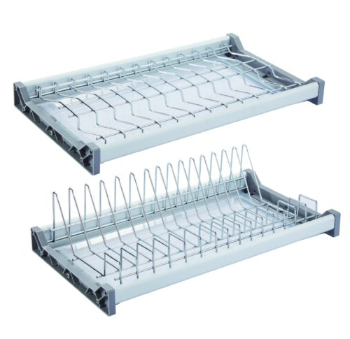 Посудосушитель двухуровневый EVA Light Side, в базу 700мм, 2 рамки, 2 поддона, нерж.сталь 4238