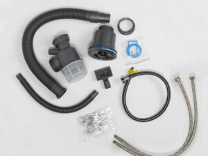 Мойка н/сталь, прямоуг одночаш со смес-ем, 750*450мм, графит, PVD покр, врезн на/вров стол-це 106651