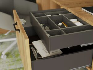 Поводок для внутреннего ящика ультрабокс пластмасса графит TH03.1234.05.007