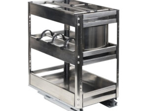 Выдвижная корзина-карго 300 PRIME LINE крепл.нижнее, инокс AKS 90768