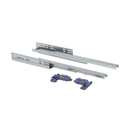 Направляющая скрытого монтажа L-450 с довод ДСП до16mm с замками PRIME by AKS 3D полное выдв 113648