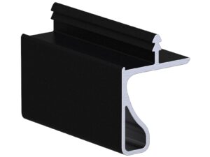 Профиль врезной в верхнюю базу черный мат. RAL9005 1 метр АВД-4461 1327