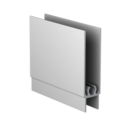 Профиль горизонтальный низ ступенька, бетон серый 1 метр 1572