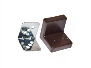 Уголок крепежный 25x25 мм толщ.1,2мм с крышкой, венге 10-419P  0306285