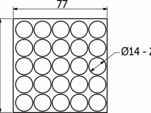 Заглушка самоприлипающая Ø 14 зеленый фьорд (14046) FOLMAG (лист-25шт.) 72680