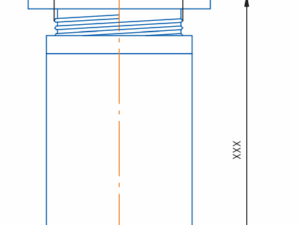 Опора мебельная регулируемая круглая ОРК/2 100-ЧМ, цвет черный матовый 815235