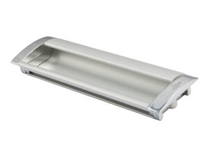 Ручка меб. врезная алюм. WPY 326 128 алюминий/хром AKS 22539