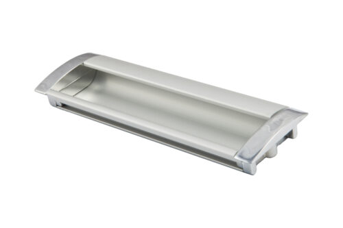 Ручка меб. врезная алюм. WPY 326 128 алюминий/хром AKS 22539