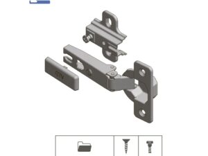 Петля накладная GTV ZP-POH045BEO самооткрывающаяся с ответ. планкой H-0 без еврошу. 00008410