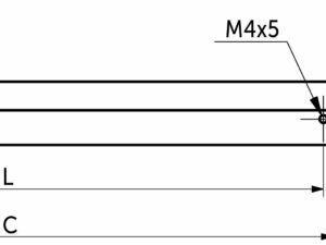 Ручка меб. скоба алюм. ELBRUS 96/106 алюминий, AKS 92241