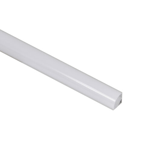 Профиль алюминиевый угловой ORION-1616C с экраном, круглый экран, цвет алюмин, 2м, AKS 77260