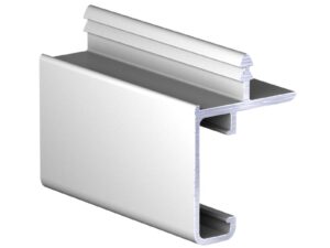 Профиль врезн в верх базу с пазом под светодиод. серебро анод. 1 метр АВД-4462 (кратно 2 мет) 1616