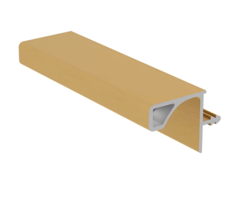 Профиль врезной для верхних баз, для ДСП-16/18мм, L=3000мм, золото браш FRM9220.GB