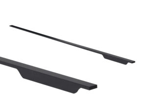 Ручка меб. скоба алюм. ANDROMEDA 1056/1200 черный матовый, AKS (правая) 111097